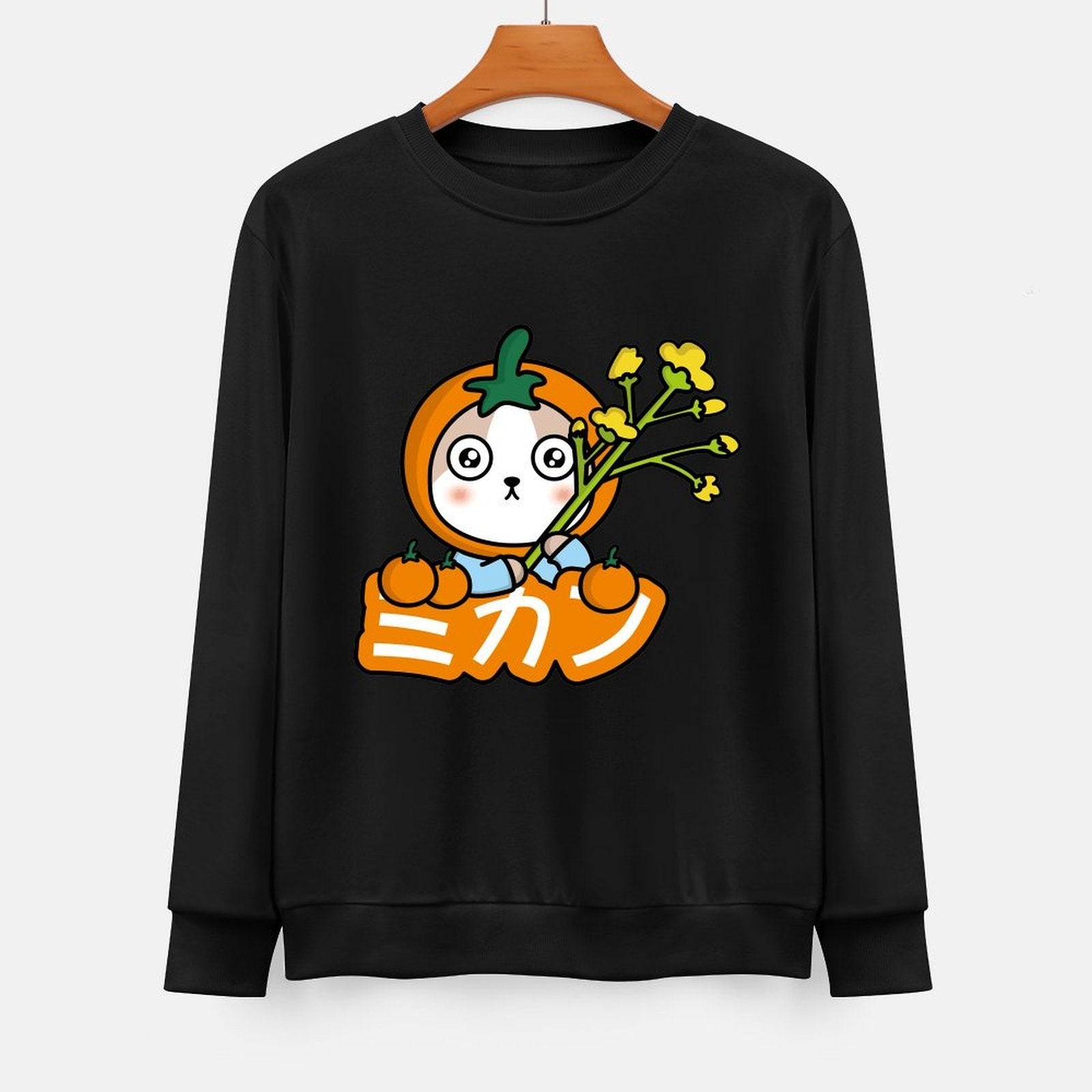 Front Patterned Long Sleeve TopRegular Soft